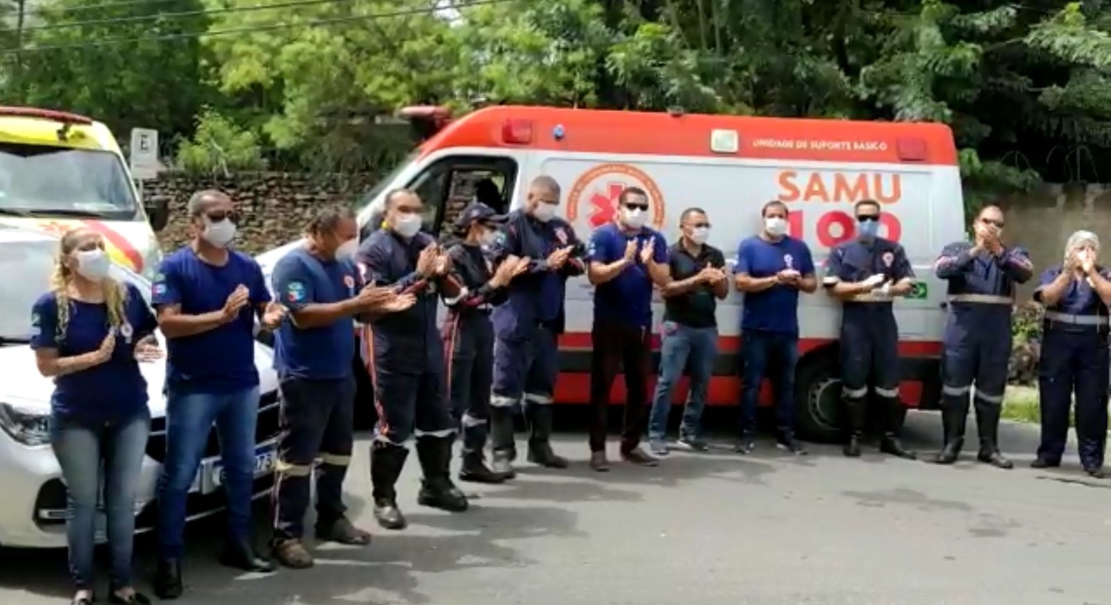 Trabalhadores do Samu homenageiam colega morta pela Covid-19 e denunciam exposição ao vírus
