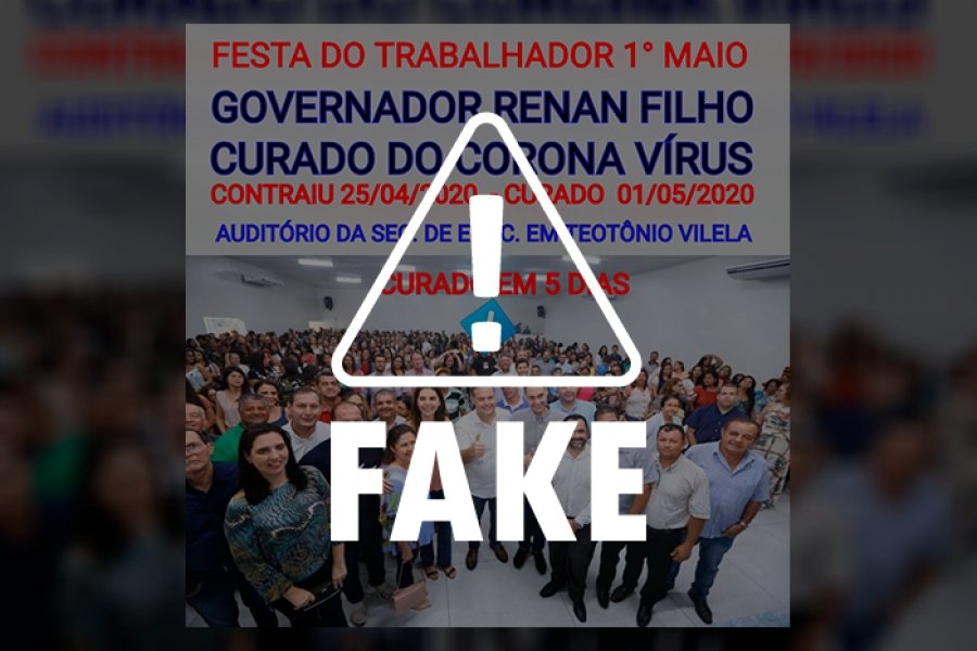 É fake: governador não participou de evento em Teotônio Vilela na manhã desta sexta-feira