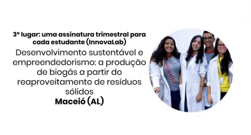 Alunos do Sesi/AL são premiados em feira de ciências nacional