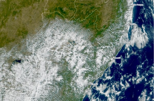 Fim de semana em AL tem previsão de sol entre nuvens, com períodos de tempo mais fechados