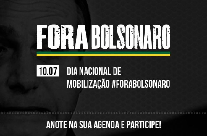 Centrais sindicais, movimentos e partidos de oposição organizam ato nacional contra Bolsonaro