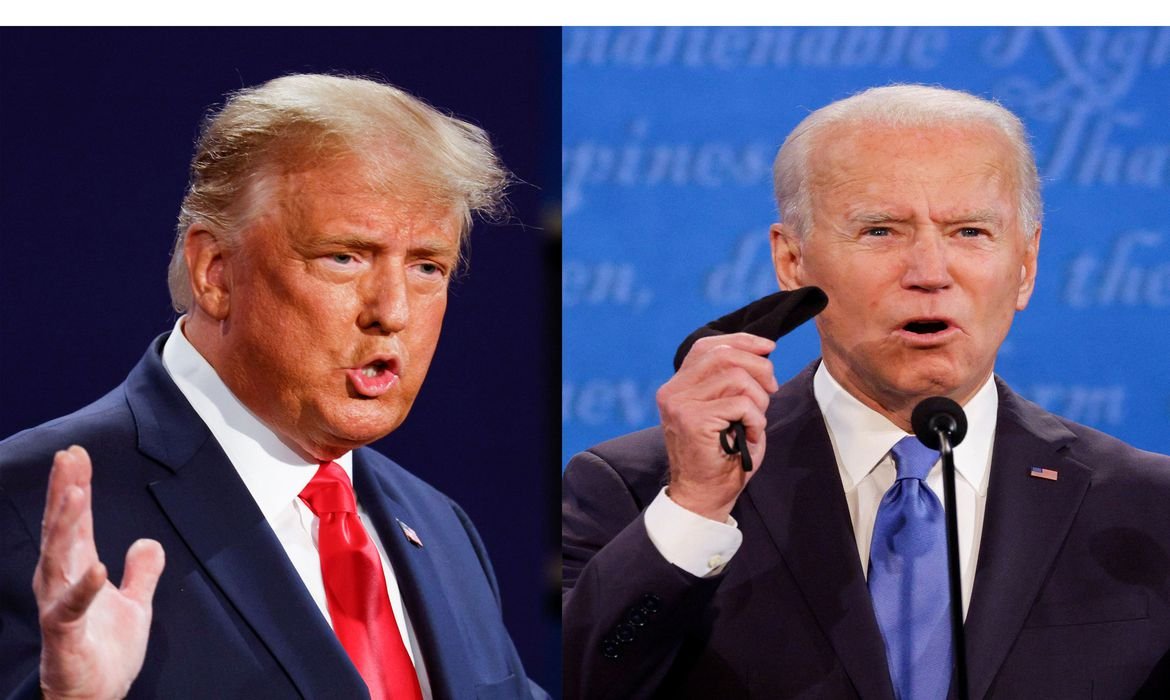 Debate final da campanha presidencial dos EUA para 2020 em Nashville