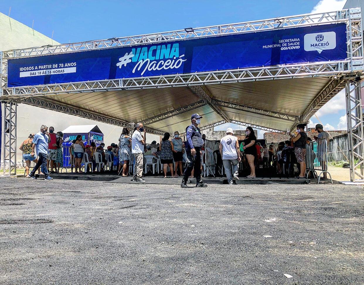 Maceió conta com dois postos destinados à vacinação da população