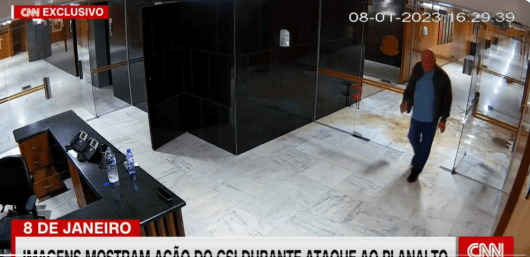 Análise cronológica das imagens mostra GSI atuando para retirada dos golpistas do Planalto