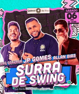 Hoje (6), no Quintal da Hop, tem muito molejo e dança no Surra de Swing
