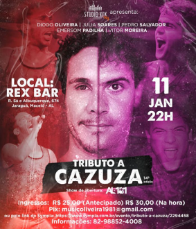Entre amores inventados e poesias, tributo a Cazuza acontece nesta quinta-feira (11)