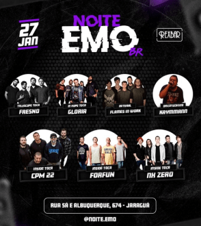 Noite Emo traz edição brasileira para o Rex Bar esta noite (27)