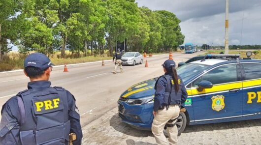 Homem em surto psicótico é retirado da BR-101 com filho de dois anos em risco