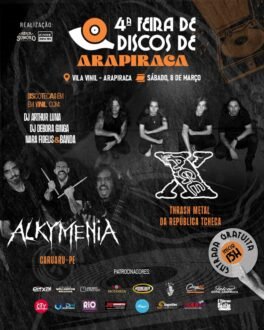 Neste sábado, 08, Arapiraca recebe a quarta edição da Feira de Discos de Arapiraca