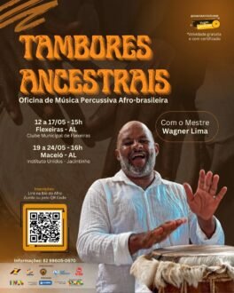 Projeto Tambores Ancestrais abre inscrições para oficinas gratuitas