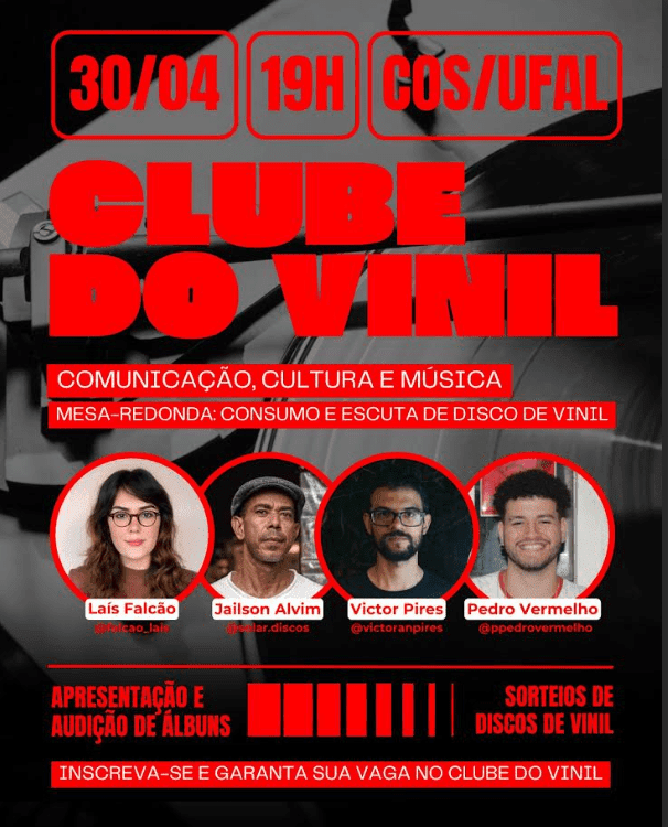 Clube do Vinil promove cultura, memória e música na Ufal