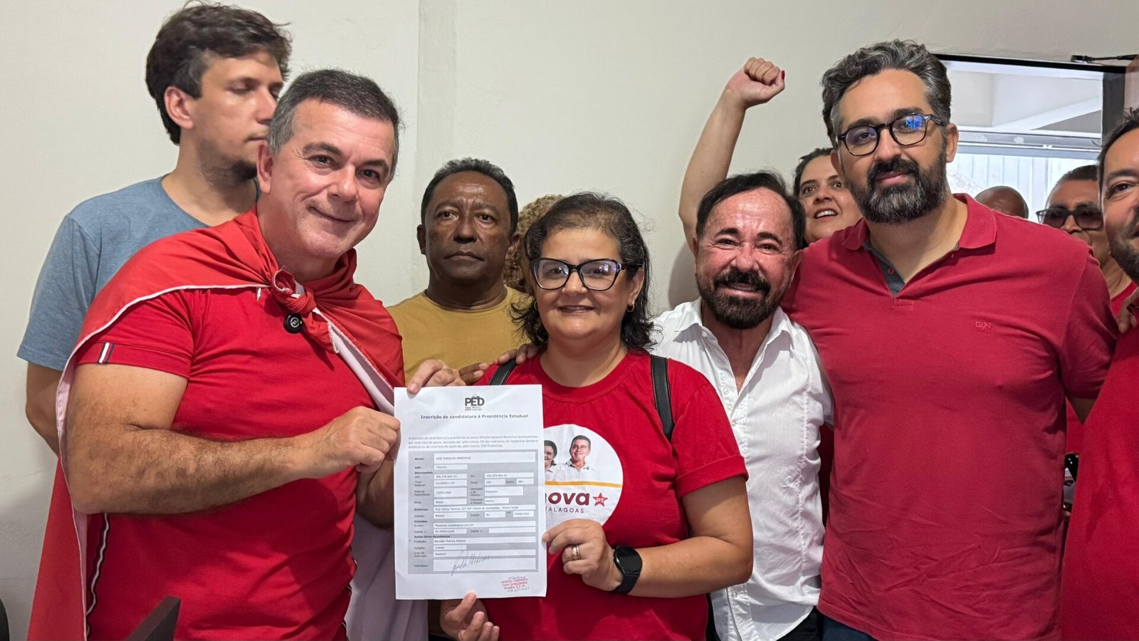Ronaldo Medeiros registra candidatura à presidência do PT/Alagoas