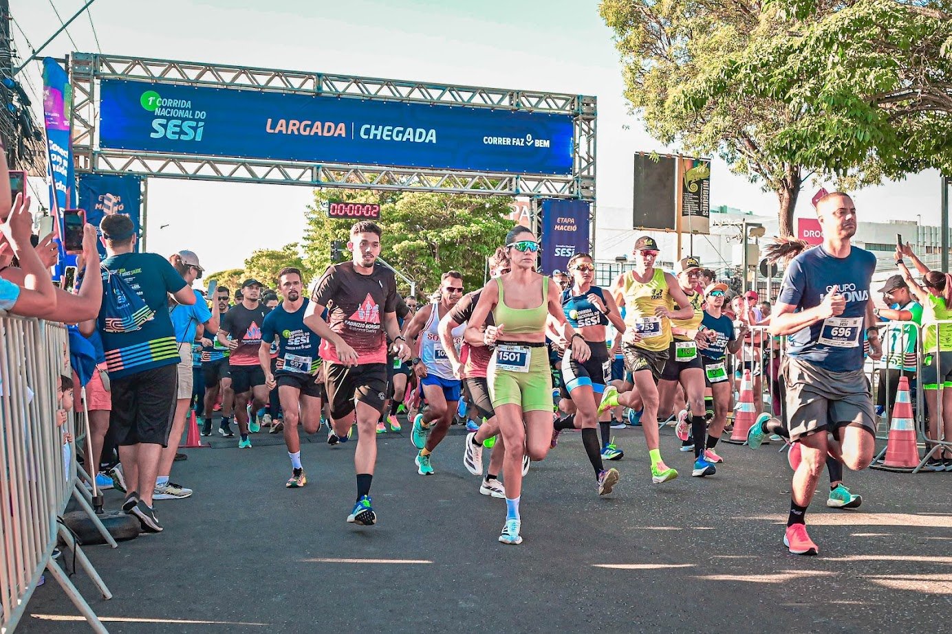 Corrida Nacional do Sesi movimenta Maceió no Dia do Trabalhador com 1.500 participantes