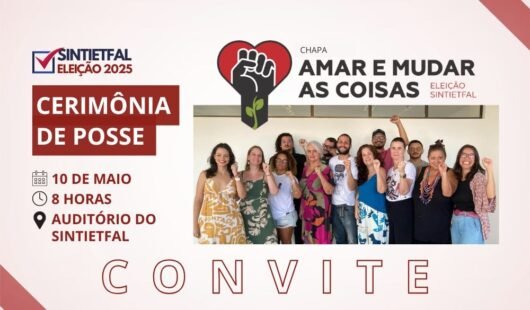 Reeleito, Yuri Buarque toma posse neste sábado (10) no Sintietfal