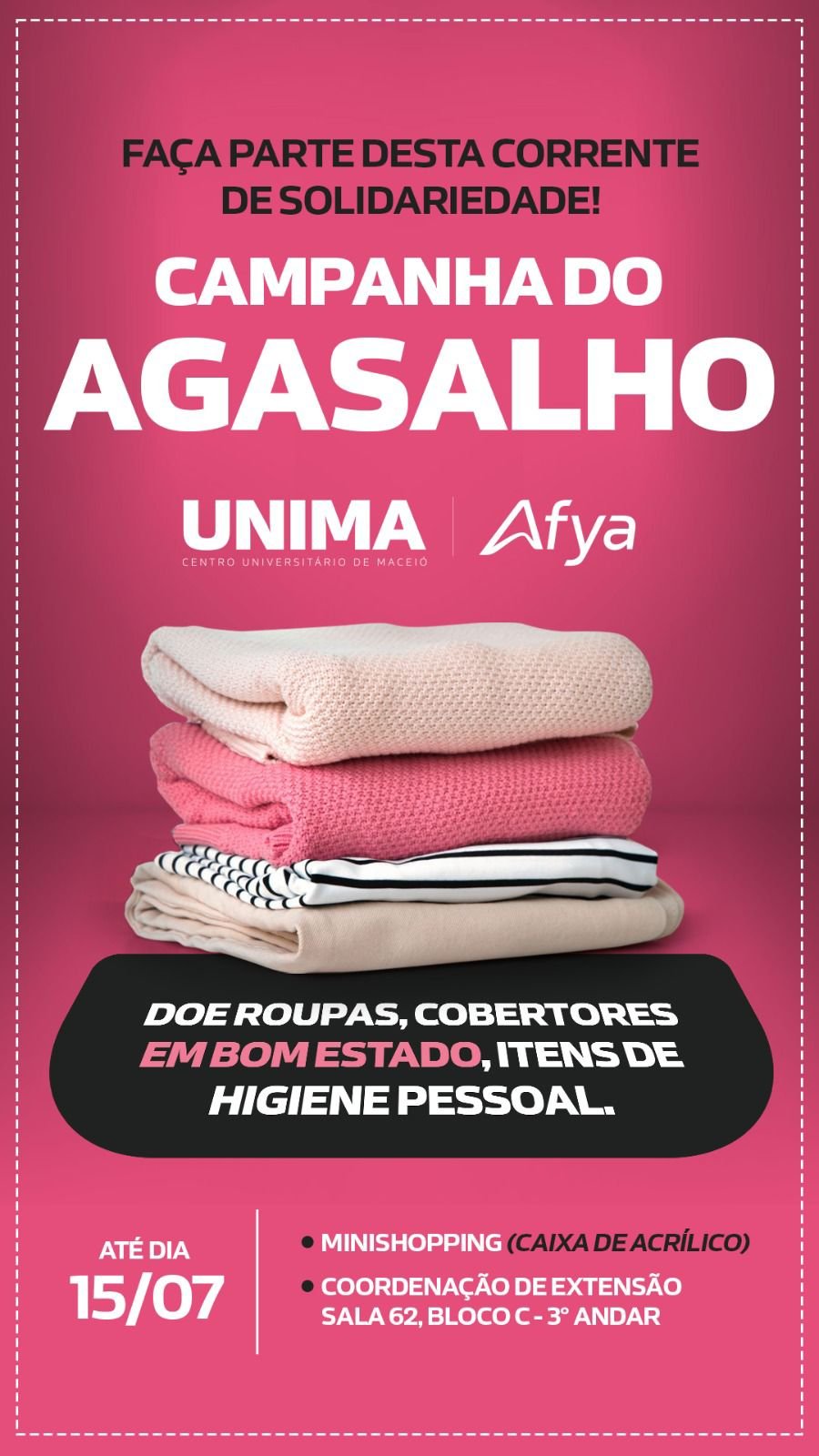Afya Maceió lança Campanha do Agasalho 2025