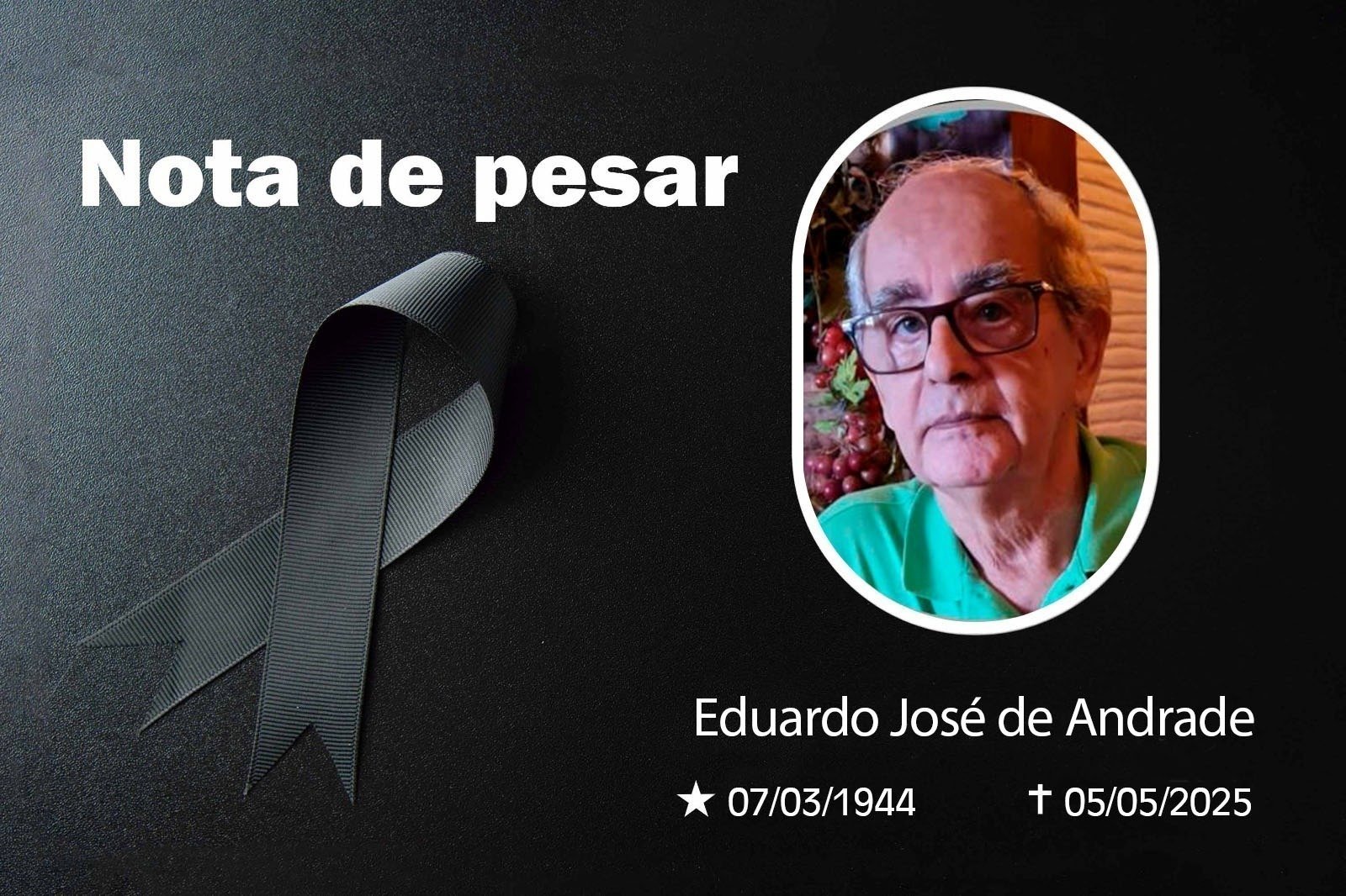 Presidência do TJAL lamenta morte do desembargador aposentado Eduardo Andrade