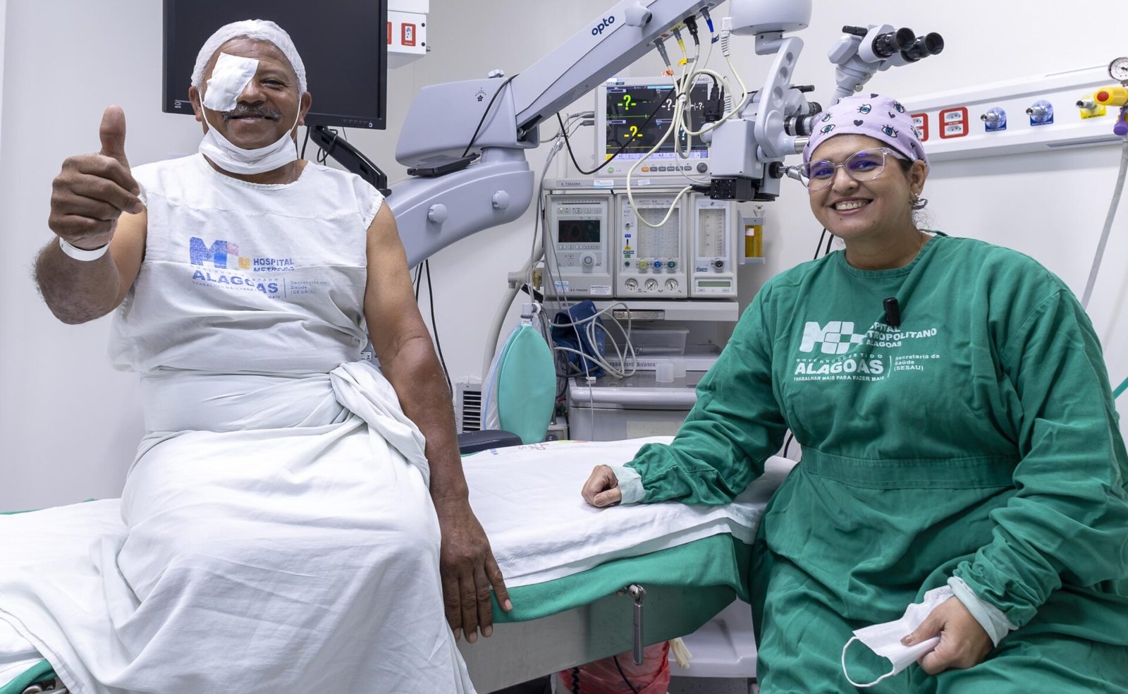 Programa transforma vida de paciente ao remover ‘carne crescida’ dos olhos