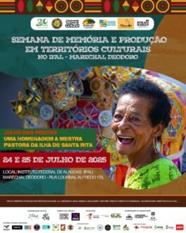 Julho das Pretas no IFAL Marechal homenageia a Mestra Pastora da Ilha de Santa Rita