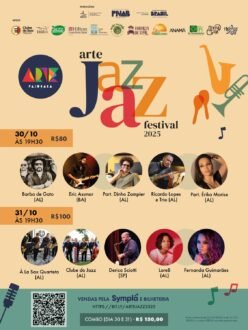 Primeira edição do Arte Jazz Festival nos dias 30 e 31 celebra o jazz e o blues em Maceió
