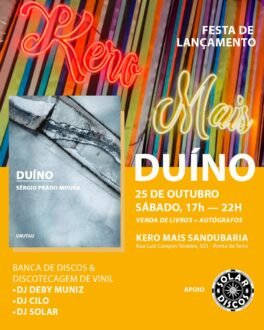 Lançamento do romance Duíno, de Sérgio Prado Moura, em Maceió