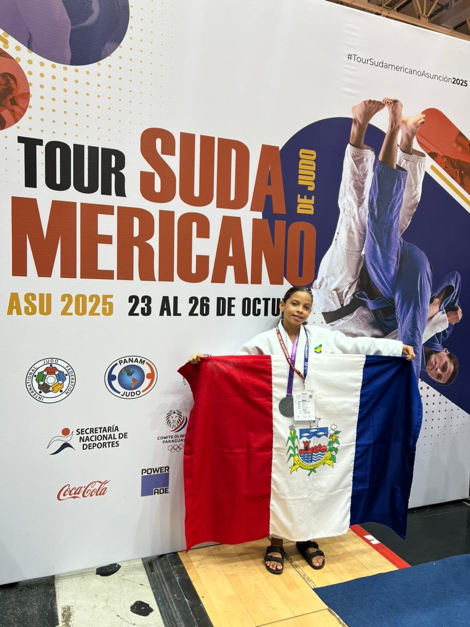 Atleta alagoana conquista prata no Sul-Americano de Judô Sub-13