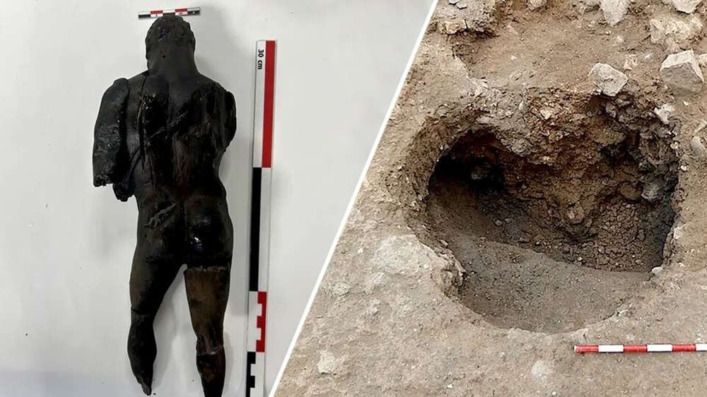Escultura de Hércules emerge após 1.700 anos enterrada sob Ibiza
