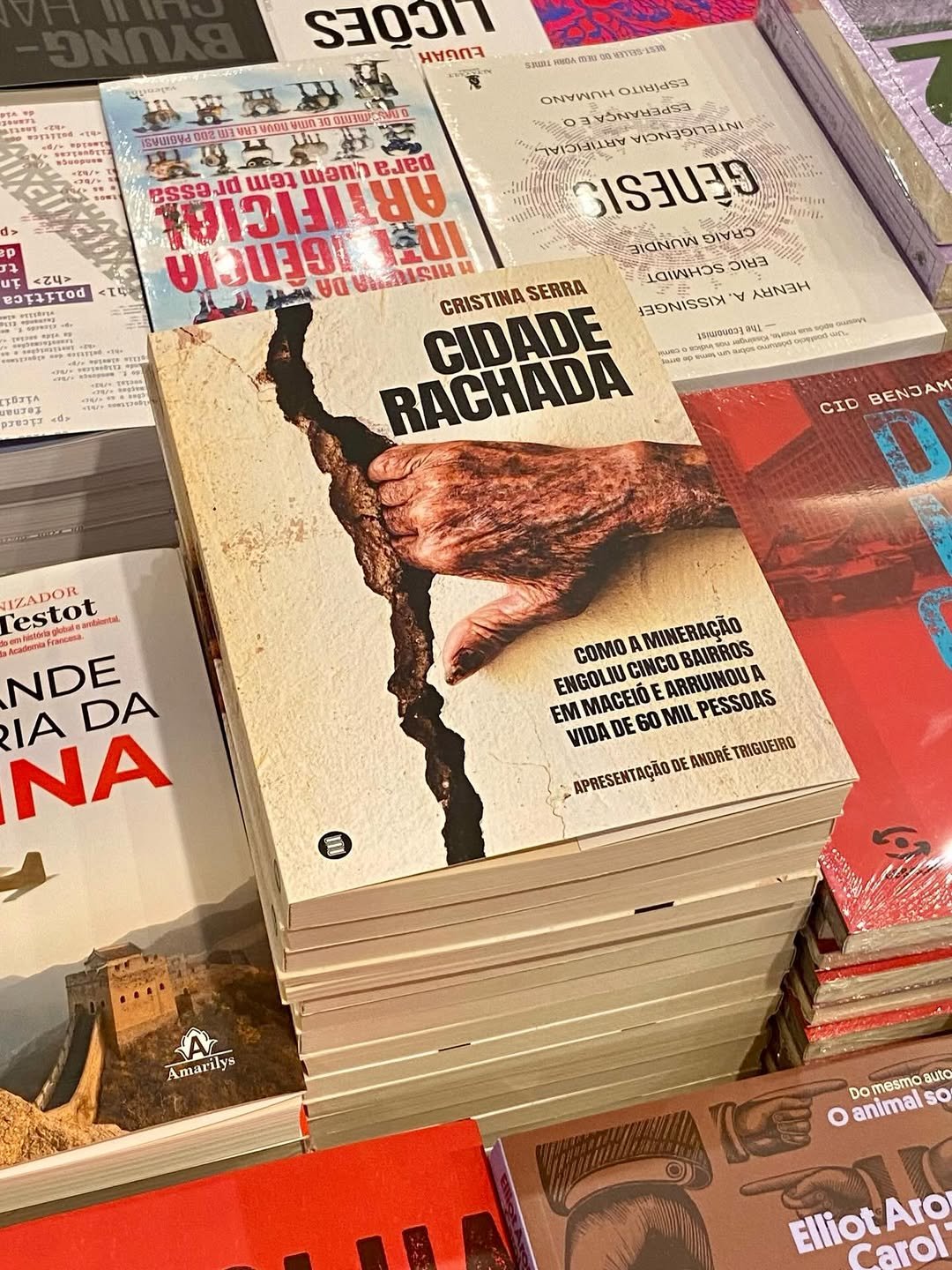 Cristina Serra lança em Maceió o livro-reportagem “Cidade Rachada”