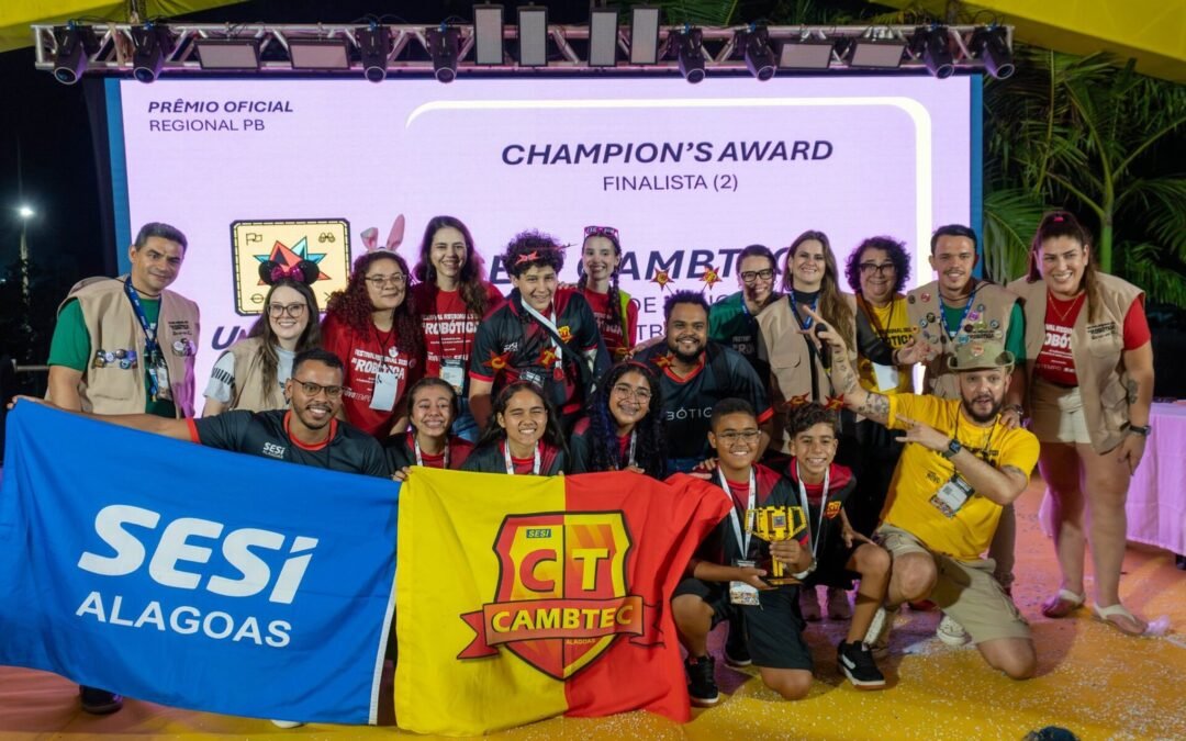 Escolas SESI de Alagoas brilham no Festival Regional de Robótica, em Campina Grande