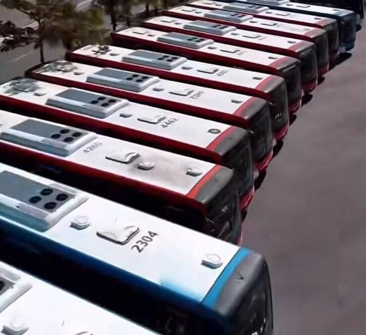 Entre novos e reformados: os 152 ônibus apresentados por JHC em Maceió