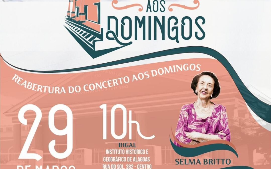 Concerto aos Domingos retorna com apresentação gratuita no Centro de Maceió