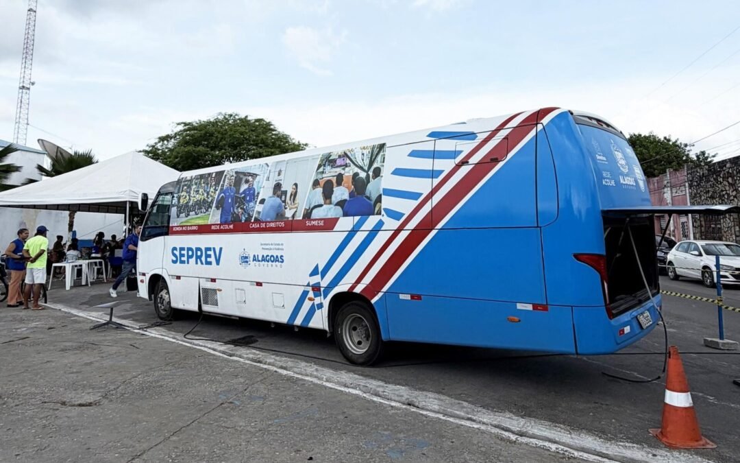 Ônibus da Seprev levará serviços essenciais à população de Batalha nesta sexta-feira