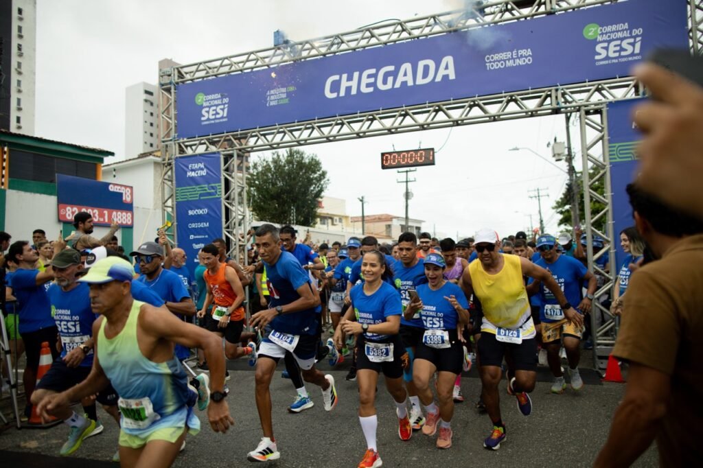 Etapa Maceió da Corrida Nacional do SESI reúne 2 mil atletas no Dia do Trabalhador