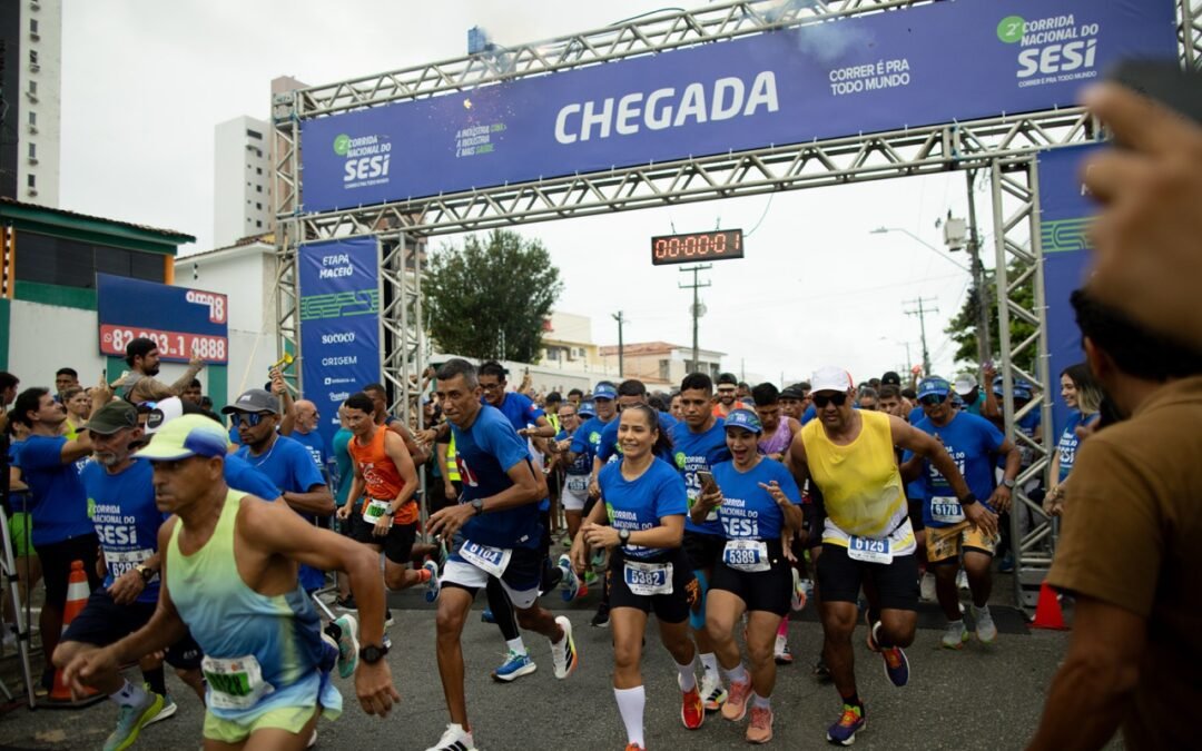 Etapa Maceió da Corrida Nacional do SESI reúne 2 mil atletas no Dia do Trabalhador