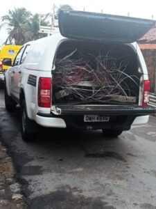 Operação apreende quase uma tonelada de fios furtados e prende dois suspeitos em Porto Calvo