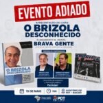 Lançamento de livro sobre Brizola é adiado após problemas climáticos com voo de autor