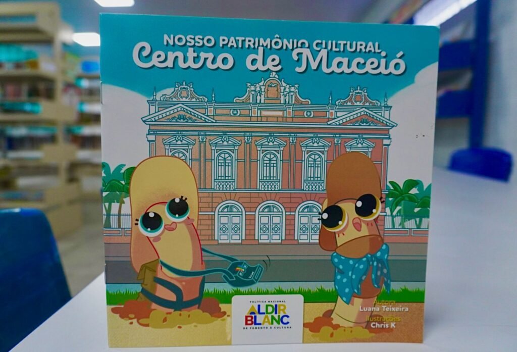 Cartilha infantil sobre patrimônio cultural do Centro de Maceió terá lançamento presencial nesta terça (2)