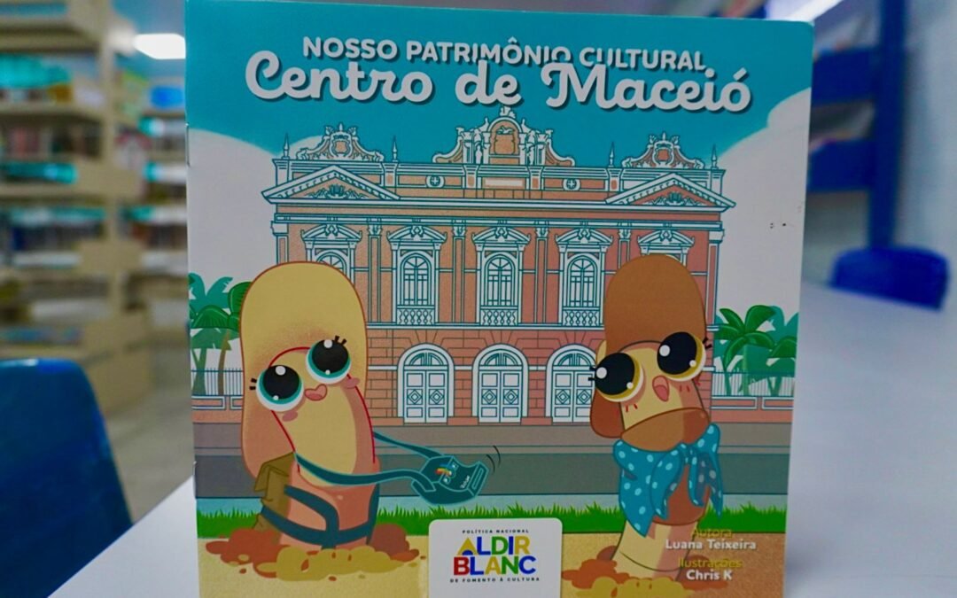 Cartilha infantil sobre patrimônio cultural do Centro de Maceió terá lançamento presencial nesta terça (2)
