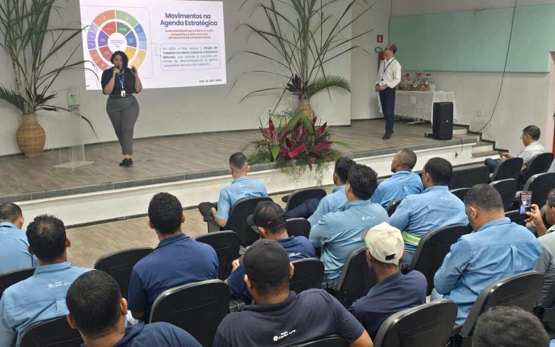 SENAI destaca descarbonização industrial durante Semana da Sustentabilidade da Usina Caeté