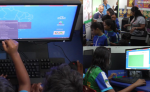 Crianças de escolas públicas remotas do Amapá usam computador pela primeira vez