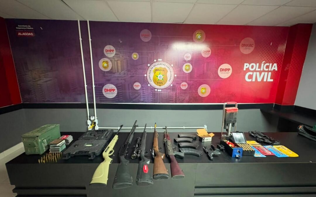 Operação Braddock prende empresário suspeito de tentativa de homicídio e apreende arsenal em Maceió