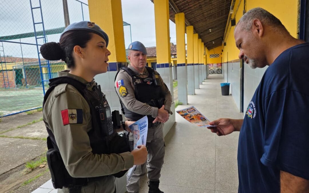 PM de Alagoas realiza operação nas escolas para combater violência e exploração sexual infantil