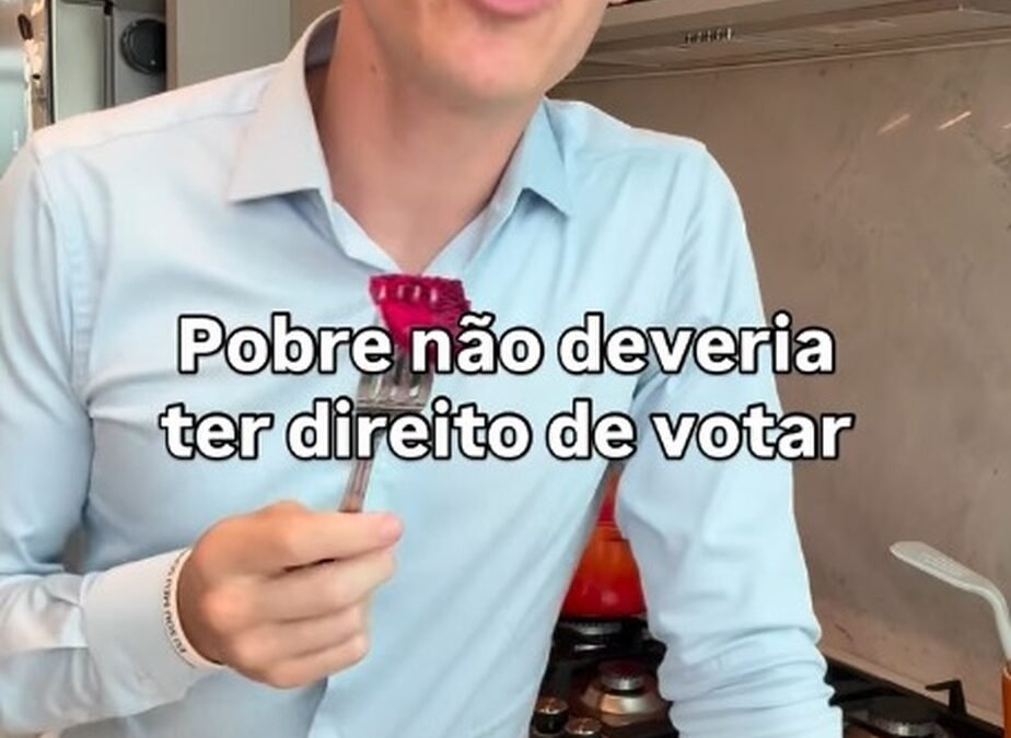 MP pede R$ 300 mil de influenciador por defender que pobres não votem