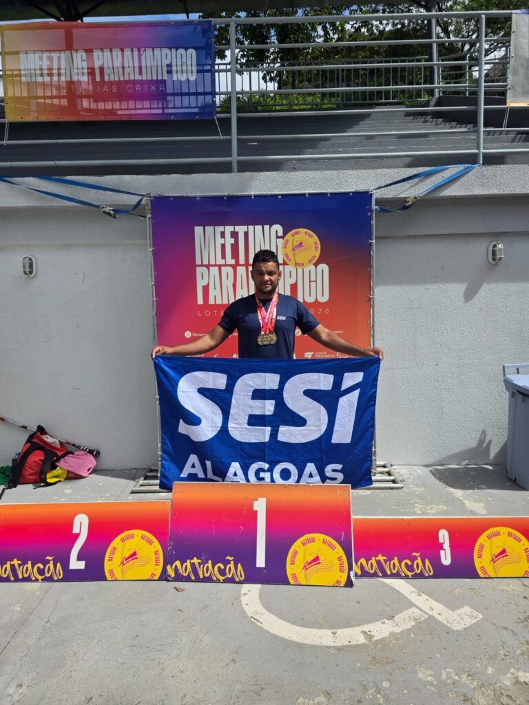 Nadador do SESI-AL, William Costa conquista três ouros no Meeting Paralímpico Loterias CAIXA 2026