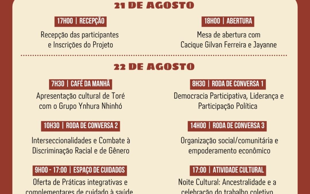 Aldeia Karapotó recebe 4º Encontro do Projeto Flor de Jenipapo em São Sebastião