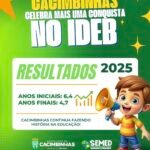 Cacimbinhas registra avanços no IDEB 2025 