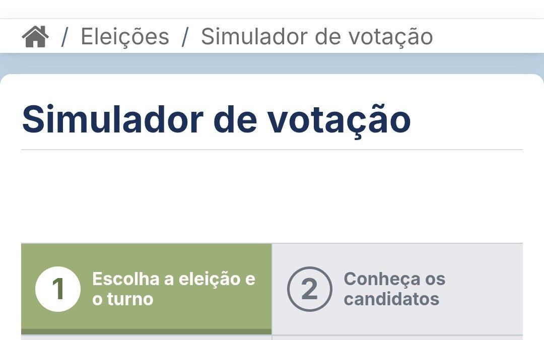 Simulador do TSE permite que eleitor treine votação antes das eleições