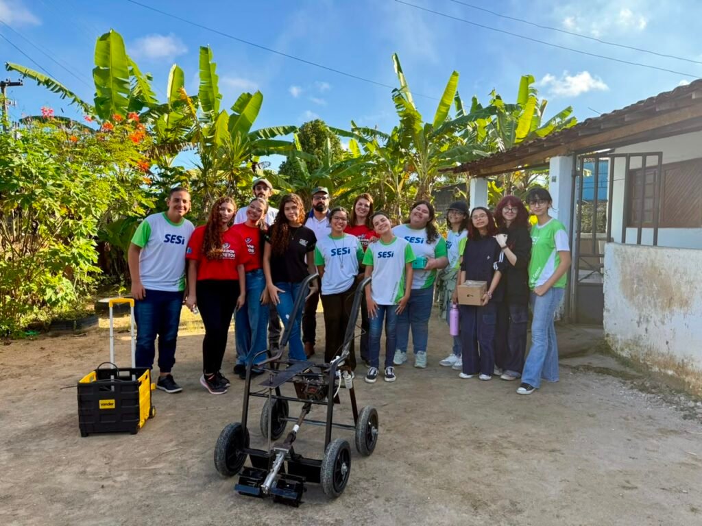 Estudantes do SESI levam projeto de tecnologia assistiva para teste em campo