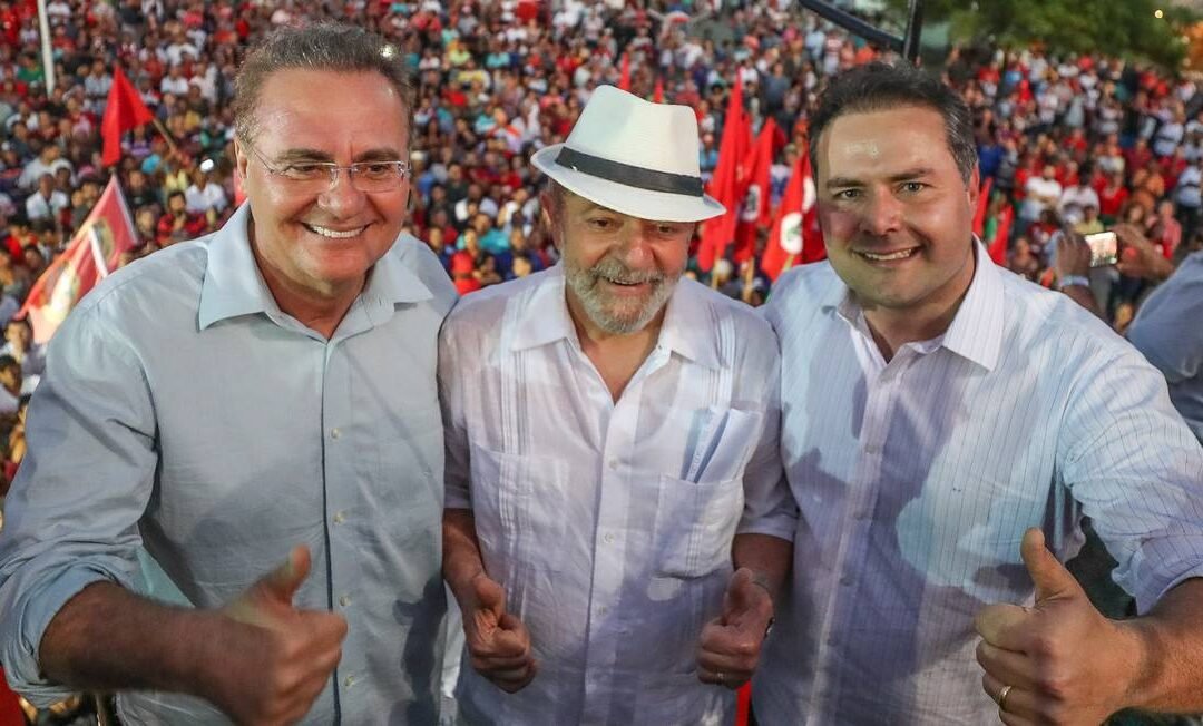 “Quem vota Lula 13, vota Renan 15”, diz Lula em pedido de voto para Renan Filho