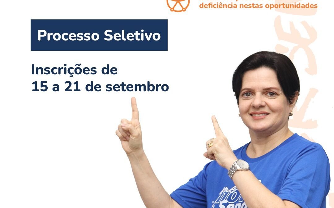 Senac oferece vaga para instrutor em Arapiraca; inscrições terminam em 21 de setembro