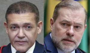 Nunes Marques e Toffoli deixam julgamento sobre Moraes e Vorcaro no STF
